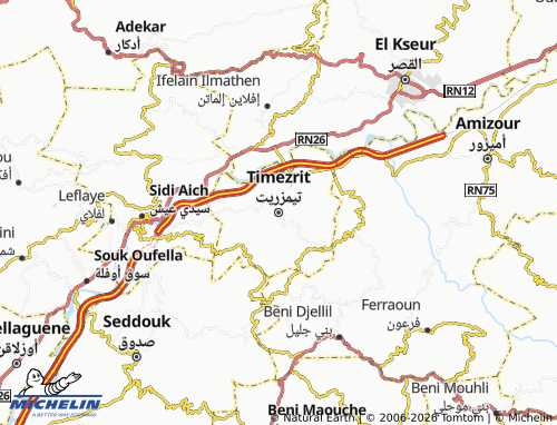 MICHELIN Teemazreet map - ViaMichelin