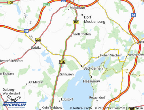 MICHELIN-Landkarte Hoppenrade - ViaMichelin