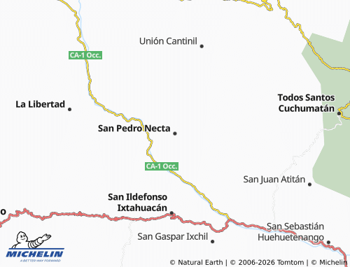 Mapa MICHELIN San Pedro Necta - ViaMichelin