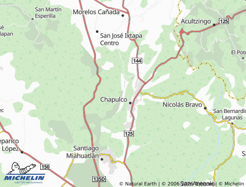 Mappa MICHELIN Aquiles Serdán - ViaMichelin