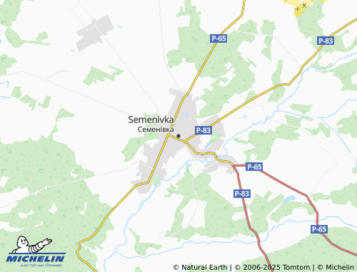 MICHELIN Semenivka map - ViaMichelin