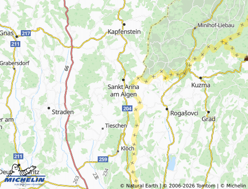 MICHELIN-Landkarte Aigen - ViaMichelin