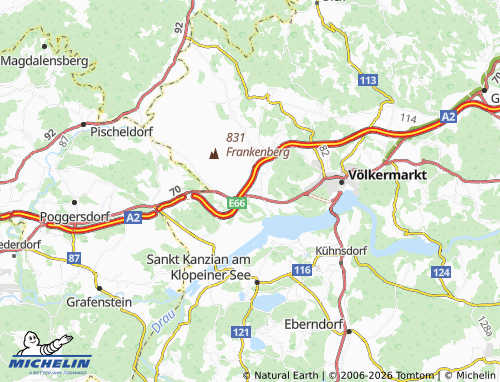 MICHELIN Pörtschach map - ViaMichelin