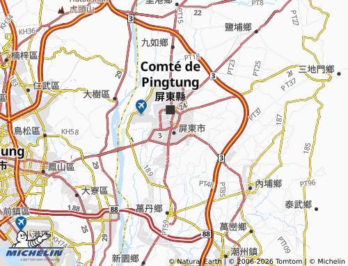 Kaart MICHELIN ping dong shi - ViaMichelin