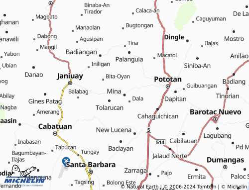 MICHELIN Mina map - ViaMichelin