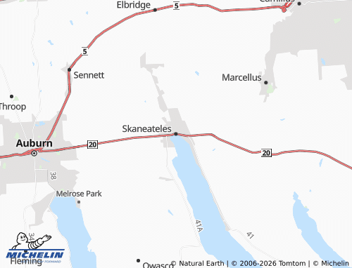 Mapa MICHELIN Skaneateles - ViaMichelin