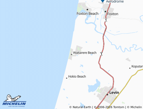Mapa MICHELIN Waitarere Beach - ViaMichelin