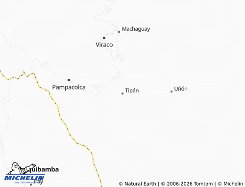 MICHELIN Tipán map - ViaMichelin