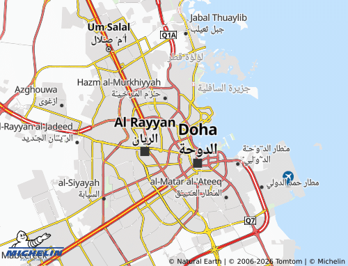 MICHELIN Wadi Al Sail 20 map - ViaMichelin
