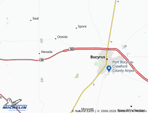 Mappa MICHELIN Glenville - ViaMichelin