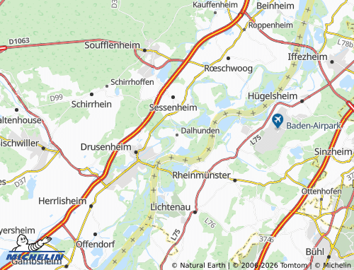 Mapa MICHELIN Dalhunden - ViaMichelin