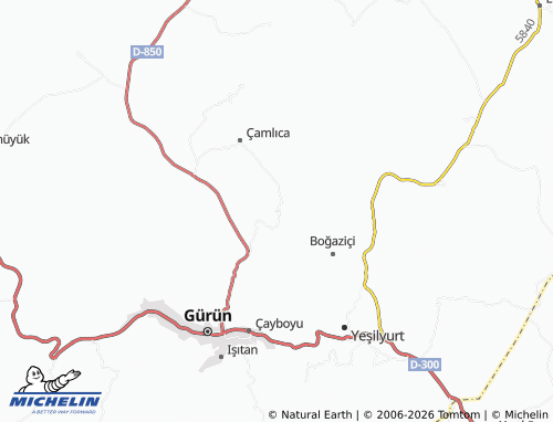 Mapa MICHELIN Sularbaşı - ViaMichelin