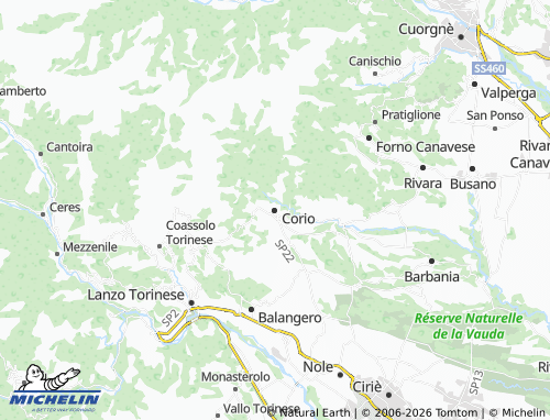Mappa MICHELIN Corio - ViaMichelin