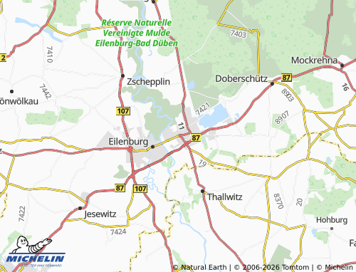MICHELIN Eilenburg-Ost map - ViaMichelin