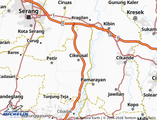 Mapa MICHELIN Cikeusal - ViaMichelin