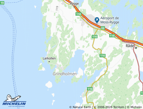 MICHELIN-Landkarte Møvik - ViaMichelin