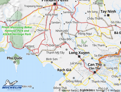 Kaart MICHELIN Tịnh Biên - ViaMichelin