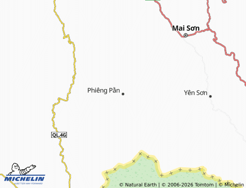 Mapa MICHELIN Phiêng Pằn - ViaMichelin