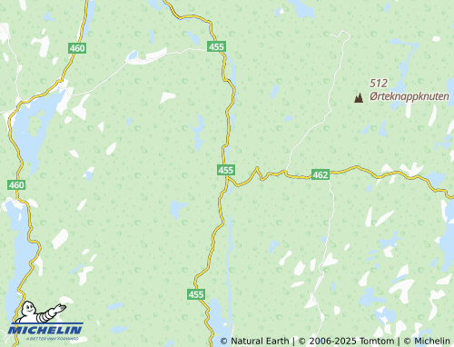 MICHELIN Bjelland map - ViaMichelin
