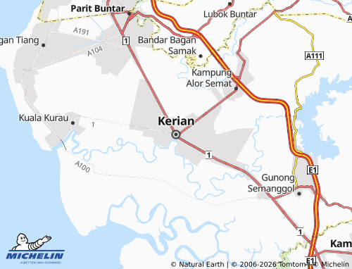 MICHELIN-Landkarte Kerian - ViaMichelin