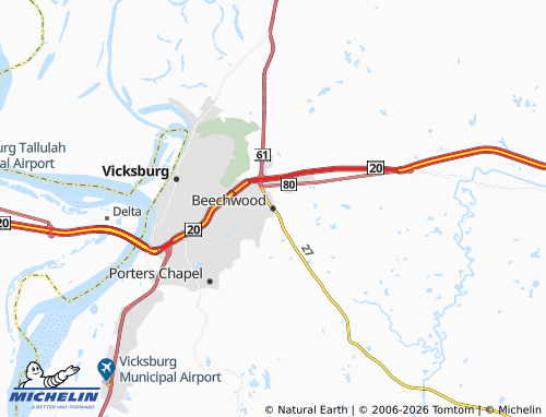 Mapa MICHELIN Beechwood - ViaMichelin