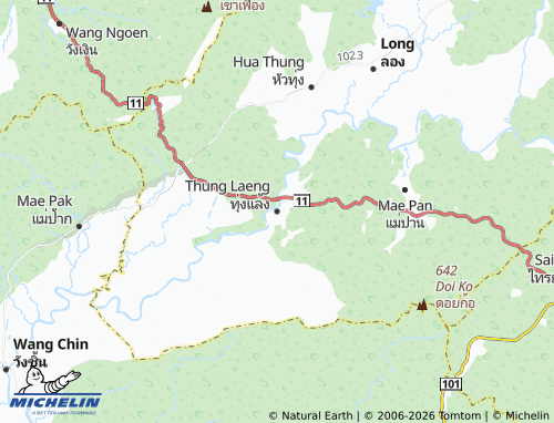 MICHELIN Thung Laeng map - ViaMichelin