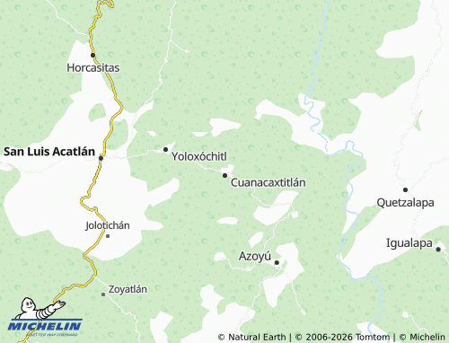 Mappa MICHELIN El Tepeyac, Cuanacaxtitlán - ViaMichelin