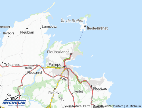 Kaart MICHELIN Ploubazlanec - ViaMichelin
