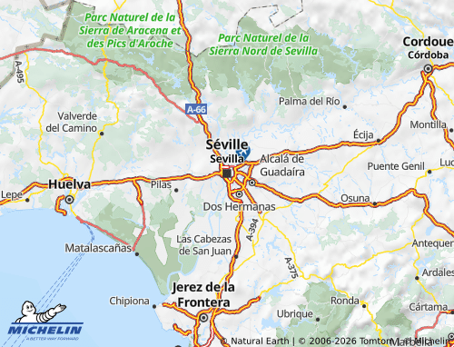 MICHELIN Andalusia map - ViaMichelin