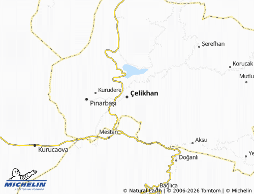 MICHELIN Çelikhan map - ViaMichelin
