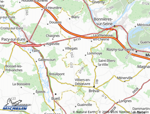 Mapa MICHELIN Cravent - ViaMichelin