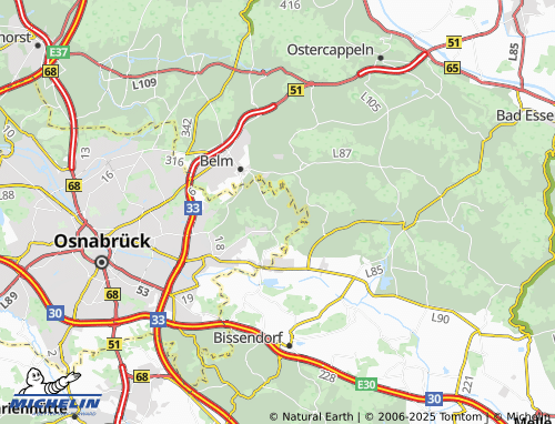 Mappa MICHELIN Darum - ViaMichelin