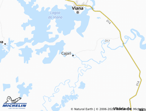 MICHELIN Cajari map - ViaMichelin