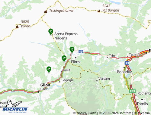 Mapa MICHELIN Flims - ViaMichelin