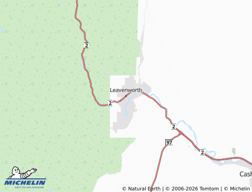 Kaart MICHELIN Leavenworth - ViaMichelin