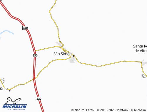 Mapa MICHELIN São Simão - ViaMichelin