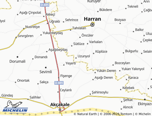 MICHELIN Uzunyol map - ViaMichelin