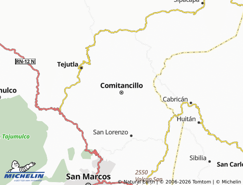 Mapa MICHELIN Comitancillo - ViaMichelin
