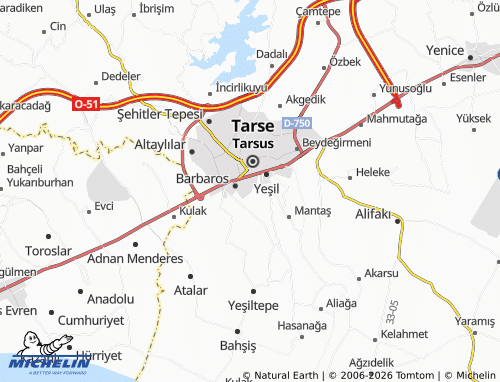 Mappa MICHELIN Bahçe - ViaMichelin