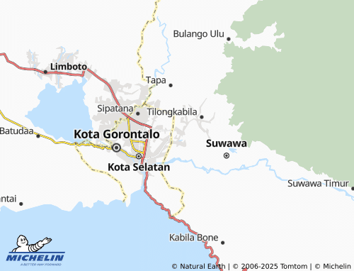 MICHELIN Kabila map - ViaMichelin
