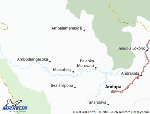 Mappa MICHELIN Betsakotsako Andranotsara - ViaMichelin