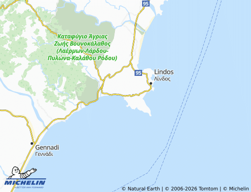 Carte MICHELIN Pefkoi - ViaMichelin