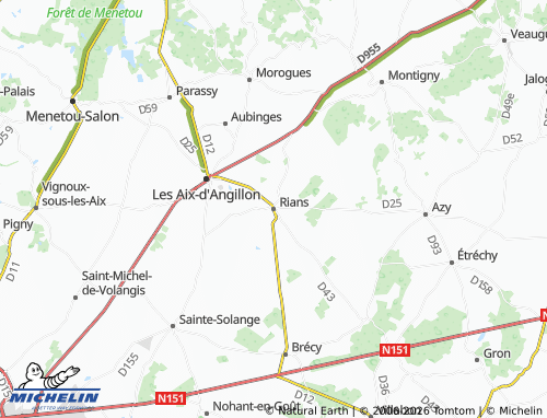 Mappa MICHELIN Rians - ViaMichelin