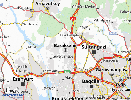 Mappa MICHELIN Basaksehir - ViaMichelin