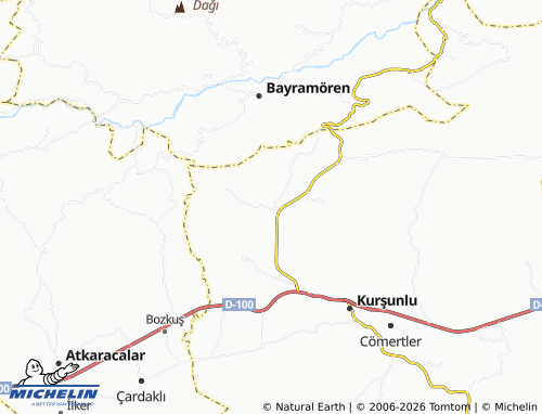 MICHELIN-Landkarte Çatkese - ViaMichelin
