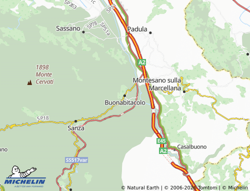 Mappa MICHELIN Buonabitacolo - ViaMichelin