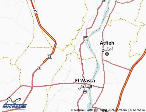 Mappa MICHELIN Saft al-Gharbiyyah - ViaMichelin