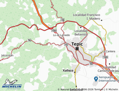 Mappa MICHELIN Localidad El Aguacate - ViaMichelin
