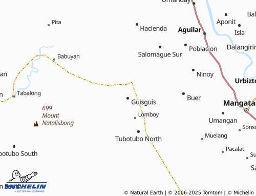 MICHELIN Guisguis map - ViaMichelin
