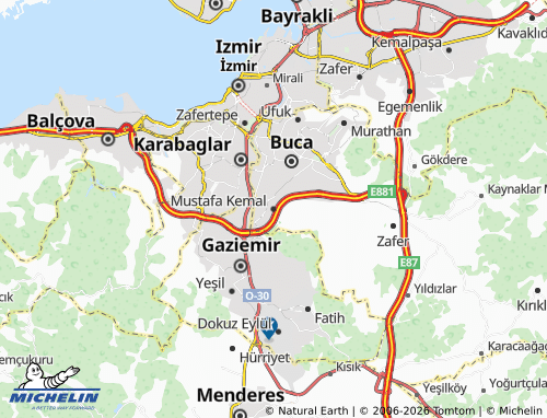 MICHELIN Mustafa Kemal map - ViaMichelin
